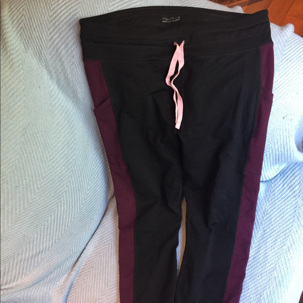 Fabletics powerhold pocket leggings w/drawstring